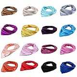 DGFA INC Women's Solid Color Silk Like Square Hair Scarf Neckerchief Ideal Gift