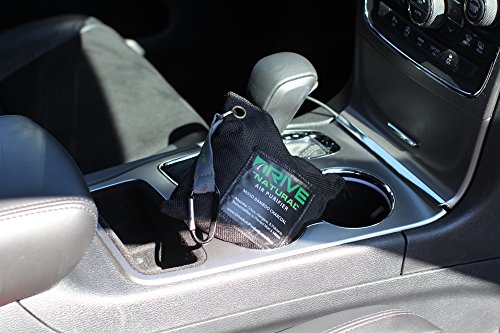 Natural Air Freshener by Drive - All Black Car Purifier is Certified Moso Bamboo Activated Charcoal 220g - Unscented Deodorizer, Drying Bag Removes Allergens & Moisture - Prevents Bacteria, Mildew - Thumbnail 6