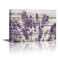 Canvas Wall Art - Romantic Purple Lavender - Poster Giclee Wall Decorations for Living Room High Definition Printed - 12x18 inches