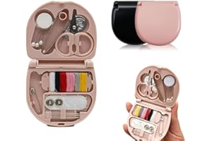 REROON 2 Pack Mini Travel Sewing Kit for Adult & Kid | Portable Sewing Box Kit Bulk | Small Emergency Repair Set with Thread 