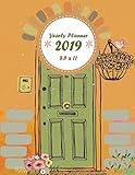 Yearly Planner 2019 8.5 x 11: Yearly Calendar Book. Monthly, Yearly Calendar Planner, Daily Weekly M by