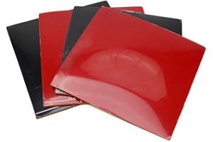 CLOUDPOWER 4 Pcs Table Tennis Rubber Sponge 2.2mm Table Tennis Bat Replacement Rubbers Sheet Table Tennis Accessories For Speed And Precision Red/Black