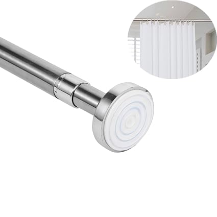 Telescopic Curtain Rod Stainless Steel Extendable Window Shower