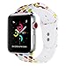 VODKE for Apple Watch Bands, Soft Silicone Strap Replacement iWatch Wristbands for Apple Watch Sport Series 3 Series 2 Series 1 Type-F18 38mm M/L