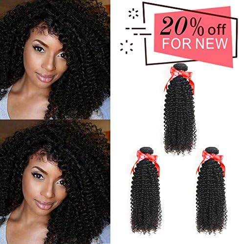 Brazilian Kinky Curly Hair 4 Bundles Bff Girl Hair Brazilian Virgin Curly Human Hair Natural Color(24 26 28 30)
