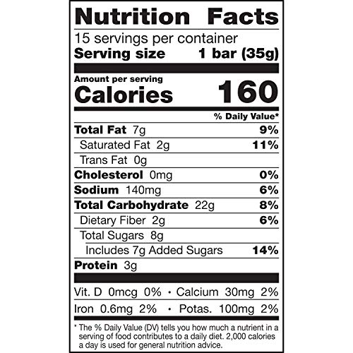 NATURE VALLEY GRANOLA BARS, SWEET AND SALTY NUT, ALMOND, 15 BARS, 18 OZ