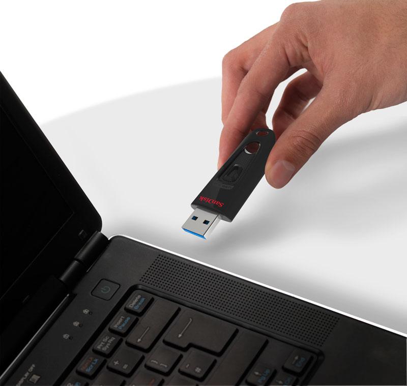 SanDisk Ultra CZ48 64GB USB 3.0 Flash Drive Transfer Speeds Up To 100MB