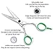 Aberlite Beard Scissors Kit for Men (5Pcs Set) | Professional Micro-Serrated Beard/Hair Scissors, Travel Size Precision Beard/Mustache Scissor, Sandalwood Pocket Comb, and Leather Case