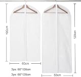 Niviy Garment Bags Pack of 6 Transparent Breathable 120x60cm & 100x60cm view 4