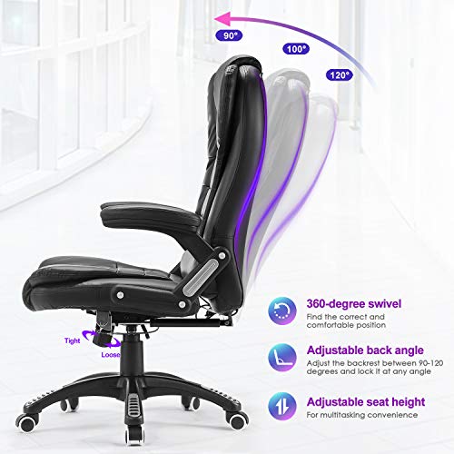 Kealive Massage Office Chair, Faux Leather High Back Executive Chair
