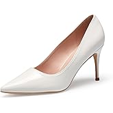 GENSHUO High Heels Pumps for Women Closed Toe 3 Inch Stillettos Heels Dress Shoes