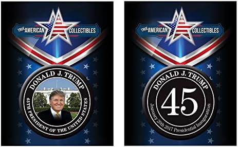 Donald Trump 45th President Pin-Back Presidential Inauguration Button - Black (1.5)