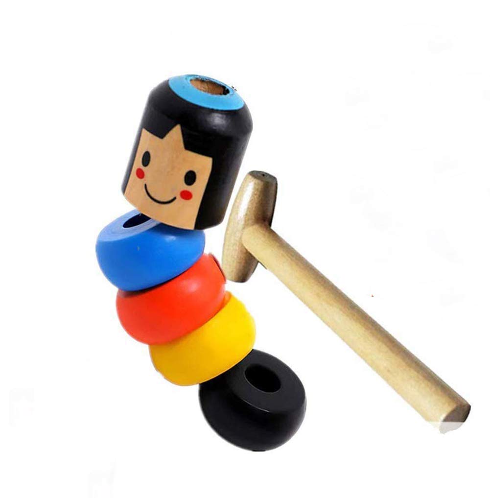 wooden stubborn man toy
