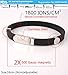 Anti EMF (Anti Electro-Magnetic-Fields) FDA Approved Performance Wristband, Tourmaline and Germanium, 1800 Ions, 2 Magnets 1000 Gauss, Improves Energy and Strength, Relieves Joint Pain, Improves Sleep Quality. (NOT designed for electric or static shock)