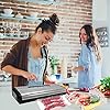 Crenova-Vs100S-Vacuum-Sealing-System-with-Starter-Kit-Metal-Design-3-mm-Seal-Indicator-Lights-Manual-Pause-Function-Plus-Sealer-Bags-10-Piece
