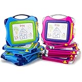 Boley Magic Color Doodle Boards - 12 Pack Magnetic Drawing Board Set for Kids - Toddler Drawing Board and Writing Board - Sketch Pad Bulk Set for Toddlers, Preschool, Kindergarten
