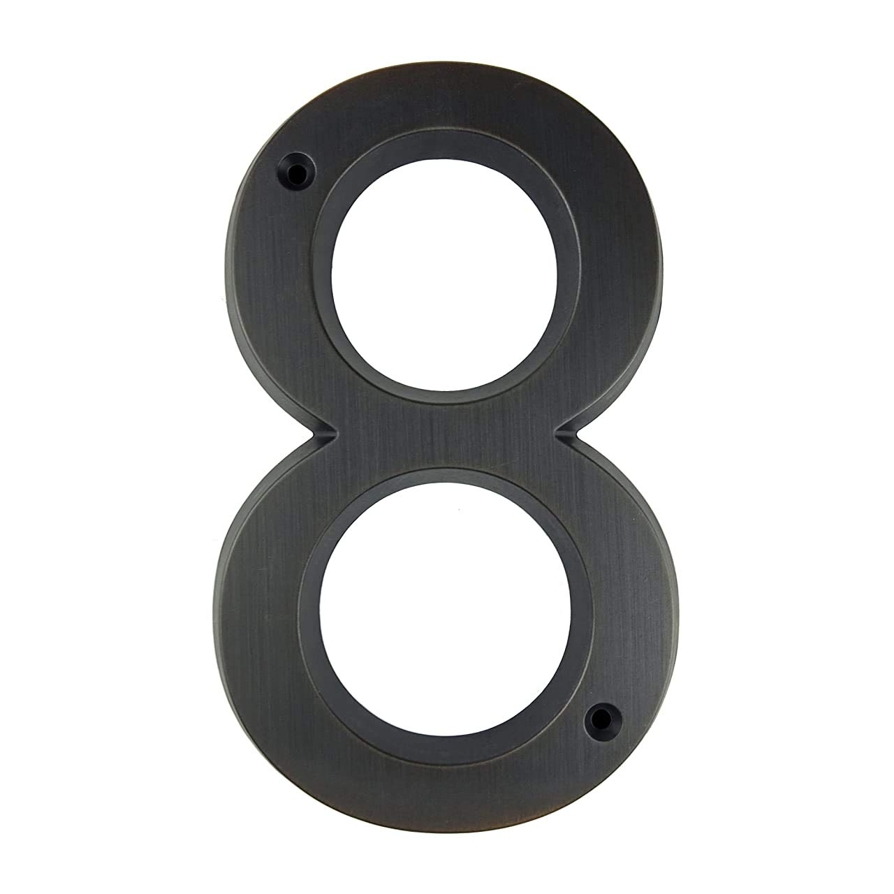 HASWARE House Number Sign 6 Inch (15 cm) Vintage Style Aged Bronze Finish Door Numbers Signage Plaque Street Home Address Numerals,Zinc Alloy (8)