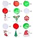 30 Pieces Christmas Party Hanging Swirl Decoration Ceiling Decorations Snowman Stocking Xmas Tree Santa Hat Swirl Hanging Foil Cards