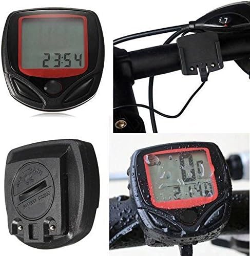 Saint-tech Waterproof Digital LCD Bike Computer Speedometer Odometer Stopwatch