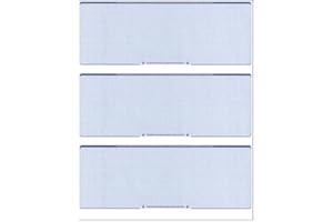 COMPUCHECKS 300 Computer Checks | 3 Blank Checks Per Page | 100 Sheets/300 Checks | Blue Diamond | Blank Check Stock | Business Checks | Computer Laser Checks | Payroll Checks