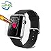 Apple Watch Screen Protector (42mm Series 3 / 2 / 1 Compatible) Tempered Glass Screen Protector Anti-scratch Bubble-free Ultra-thin HD-clear Screen Protector for 2018 new apple watch Series 3 (42 mm)