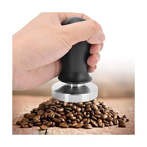 Wifehelper Kalibrierte Espresso-Tamper Kaffeepulverpresse Barista, Schwarze Edelstahlkassette Mit Tamper Presswerkzeug… – Bild 5