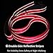 Dog Leash 6ft Long Traffic Padded Two Handle Heavy Duty Double Handles Lead for Training Control 2 Handle Leashes for Large Dogs or Medium Dogs Reflective Pet Leash Dual Handle Red