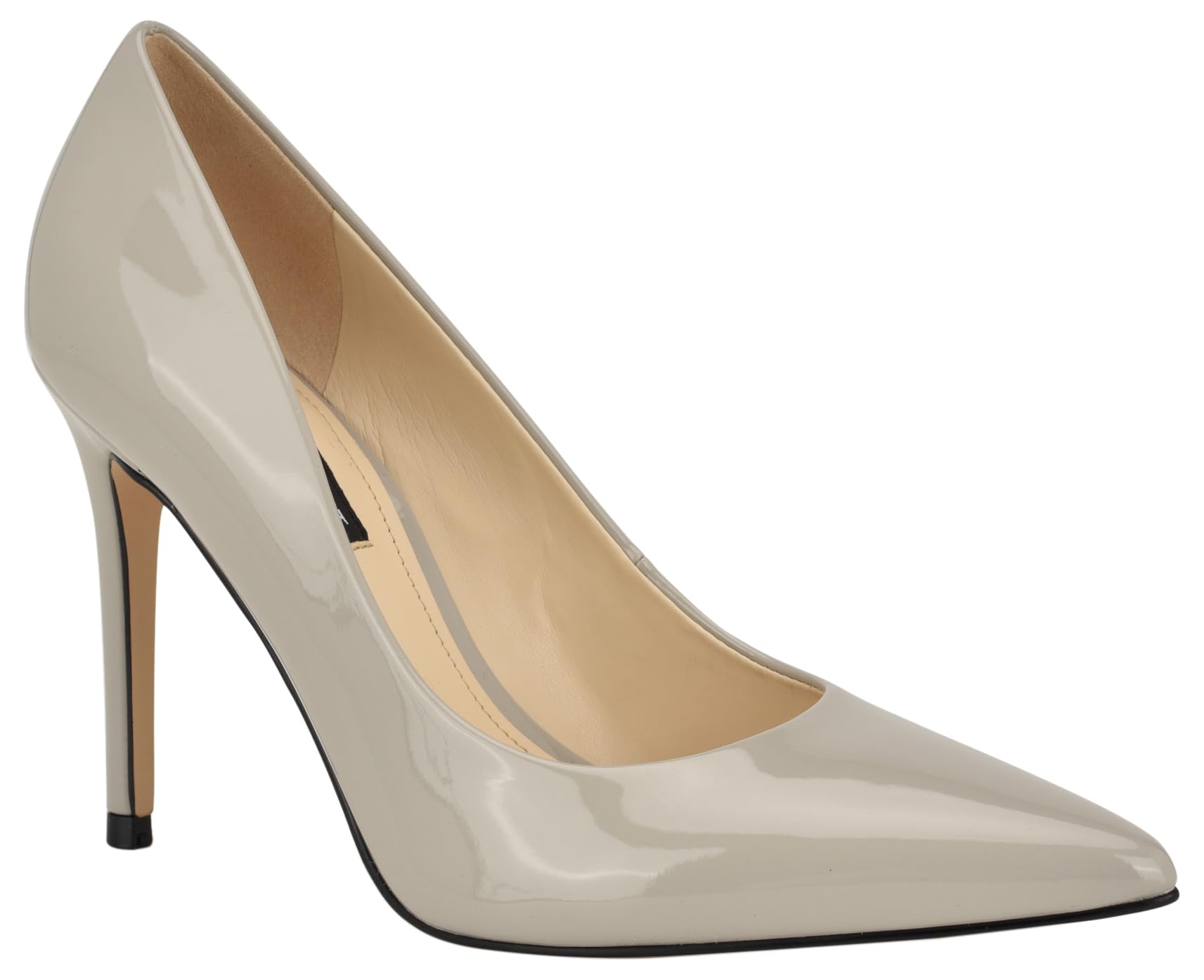 Nine West Women’s Fresh Pump, Light Grey Patent 052, 5.5