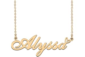 Customized Custom Made Any Name Necklace for Women Girls in Gold Silver