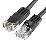 Cmple - RJ45 CAT5 CAT5E ETHERNET LAN NETWORK CABLE - 150 FT Black