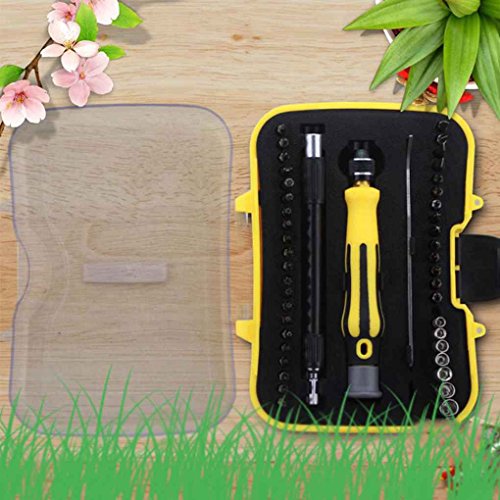 Byubox 45 IN 1 Reparatur-Werkzeug-Kit Drehbare Magnetic Precision Kleinen Schraubendreher-Satz Handy Laptop Reparieren… – Bild 5