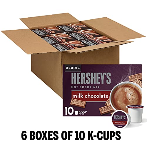 Hershey's Milk Chocolate Hot Cocoa KCup Pods (60 Pods, 6 Packs of 10