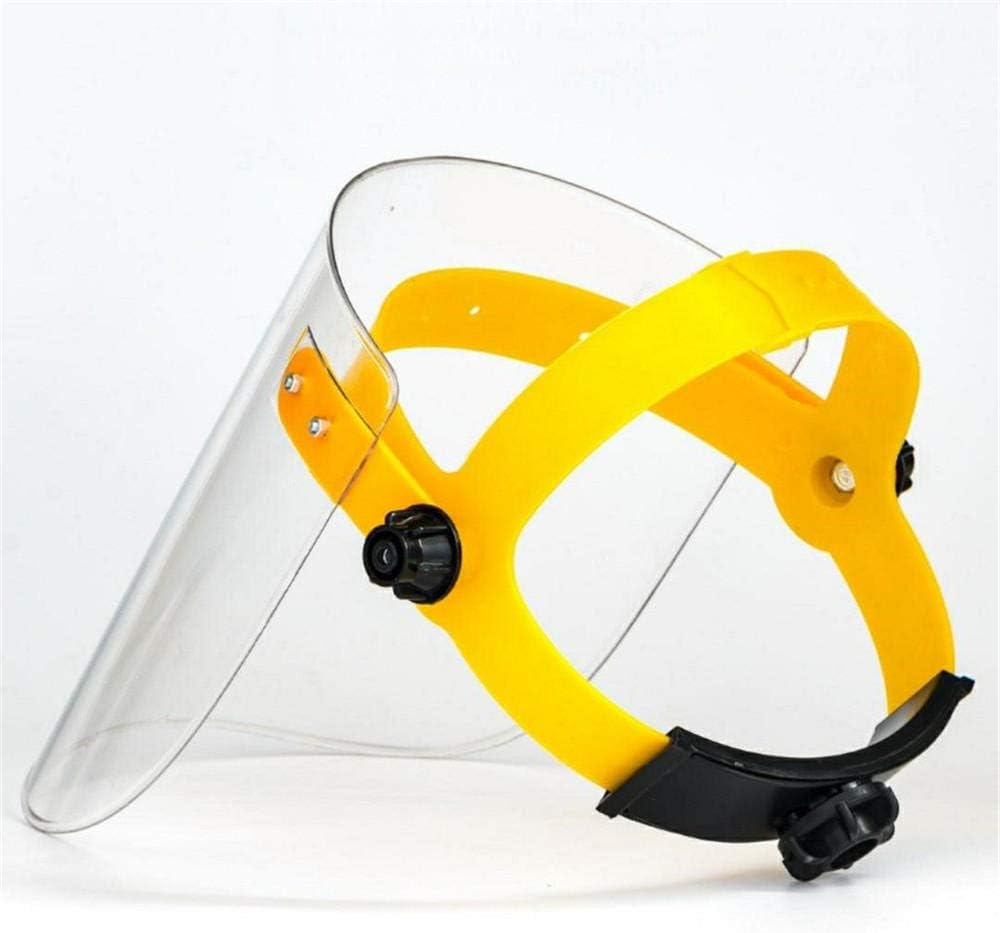 LANFEIER Protective Transparent Adjustable Shield Anti-Saliva Hatwith Protective Clear Film Elastic Band Full Face Shield Protect Eyes and Face