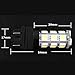 Trisense 3157 3156 3157A 3157NA 3056 3057 4114K White 5050 18SMD LED Light Bulbs Turn Signal Brake Parking Stop Tail Backup Reverse Light Lamp Bulb for Car/Motorcycle(Pack of 10)