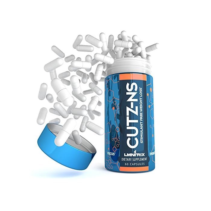 CUTZ-NS - Natural Stimulant Free Fat Burner - Fat Burning Supplement with CLA & L-Carnitine - Best Appetite Suppressant…