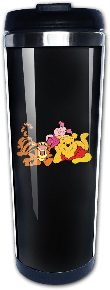 IAYAYO Pooh Bear Tiger Piglet Winnie The Pooh Stainless Steel Mug / Coffee Thermos & Vacuum Flask