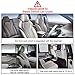 Car Seat Organizer, 2 Pcs Seatback Auto Kick Mat Back Seat Protector for Kids with Multi Storage Pocket for Touch Screen Tablet Holder Bottle Drink Toys(Black, 2 Pack)