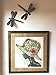 Garden Dragonflies, Set of 2, Fall Decorative Plaques for Indoor Outdoor, Small Ornamental Wall Plaques, Home Decor, Handmade in Haiti 9 x 11 Inches