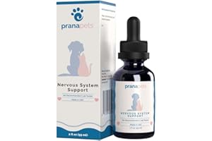 PRANAPETS Nervous System Support for Dogs and Cats Naturally Relieves Seizures in Dogs and Cats | Herbal Formula Safely Aids in Reducing Anxiety, Seizures, and Helps Support Nervous System