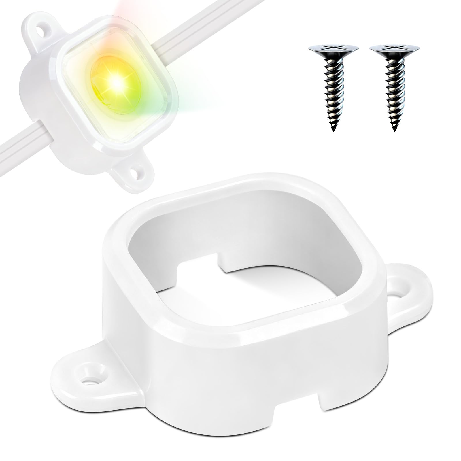 Photo 1 of 125 Pcs Mounting Brackets Compatible with Govee H706, for Outdoor Lights Pro H706 Installation | Light Clips Compatible with Govee Pro H706 Replacement | Adhesive Alternative | 65/95/125 Pcs Options