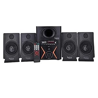 Spice Home Theater Model 4.1 Multimedia Home Theater System with AUX,USB &amp; FM &amp; Bluetooth.(Black)