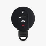 kwmobile Silicone Key Fob Cover for Mini 3 Button Smart Key - Red view 4