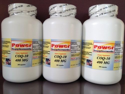 CoQ-10 Q-10 Q10 co-enzyme 400mg - 900 Capsules. Made in USA ... by Power Supplements
