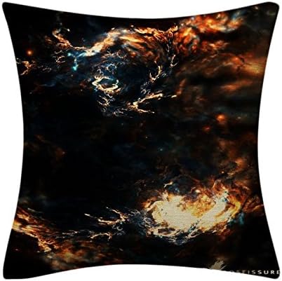GericPros Decorative Throw Pillow Covers 18 X 18 Inch Cotton Linen Square Pillowcases 1607-as720