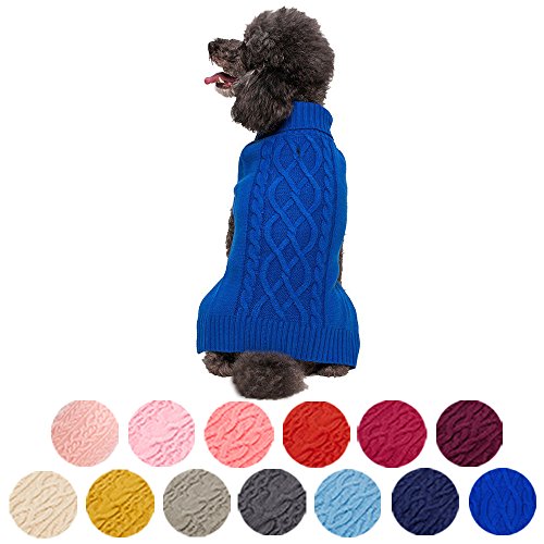 Blueberry Pet Classic Cable Knit Royal Blue Dog Kuwait Ubuy