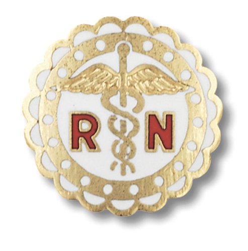 UPC 786511010010, Prestige Medical Emblem Pin, RN (Round Sculptured Edge)