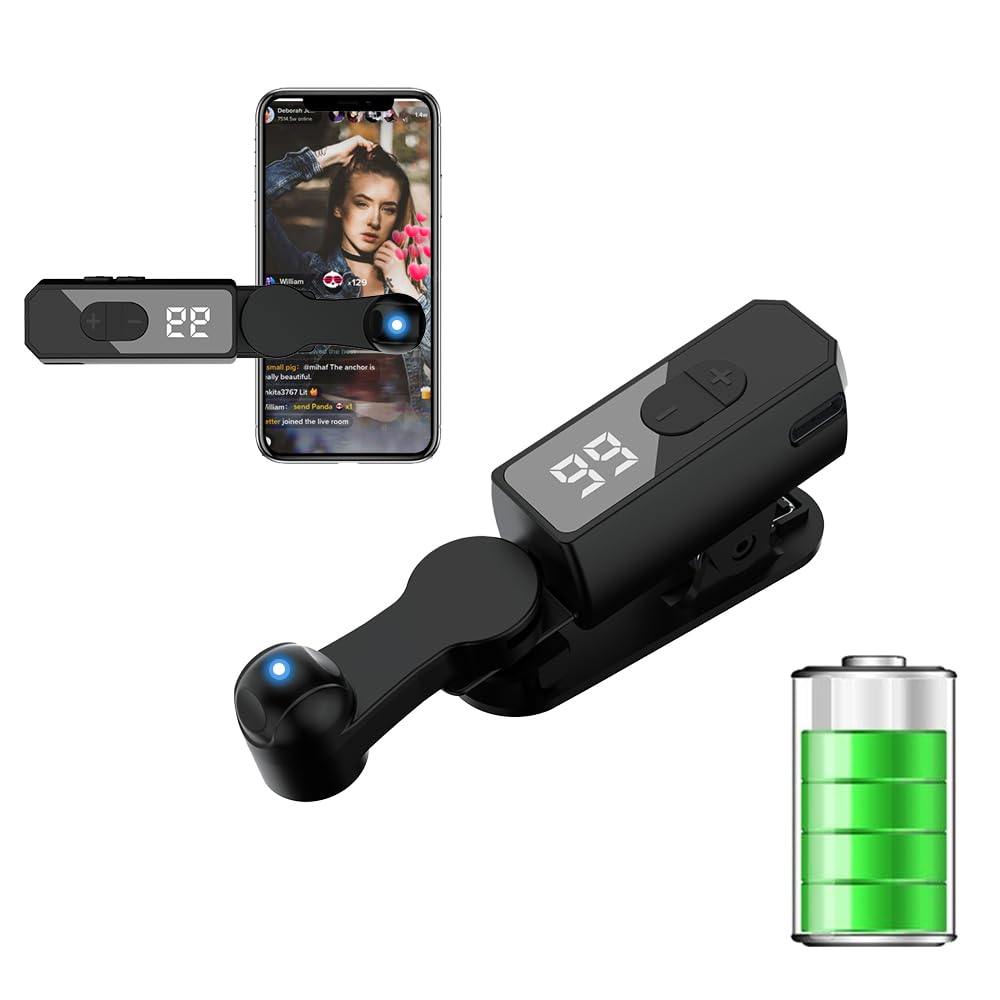 Wriless Auto Clicker for iPhone Android Phone Tapper for Tiktok Built-in Battery Screen Auto Tapper for Tiktok Live,Game,Likes & Reward Tasks Rechargeable