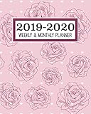 2019-2020 Weekly & Monthly Planner: Academic Planner for Students & Teachers | August 2019 through July 2020 | Schoolwork Calendar with Daily notes and Weekly Checklists | Roses, Hearts, Love by Simple Agendas