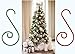 Waldd 120 Pieces Christmas Ornament Hooks Metal Wire Hooks Ornament Hangers for Christmas Tree Decoration