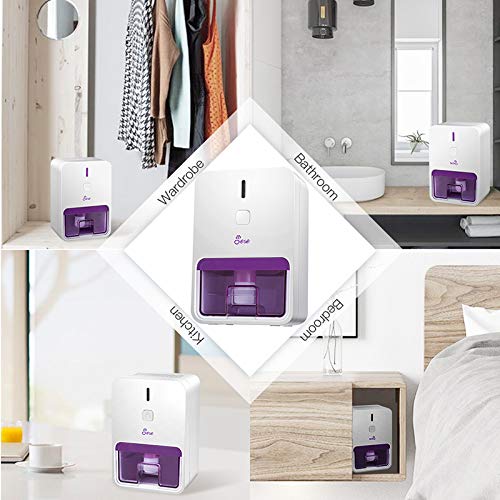 JESE Small Dehumidifier, Portable Dehumidifier for Bathroom 1800 Cubic Feet Electric Safe Dehumidifier for Bathroom, Bedroom, RV, Kitchen, Baby Room